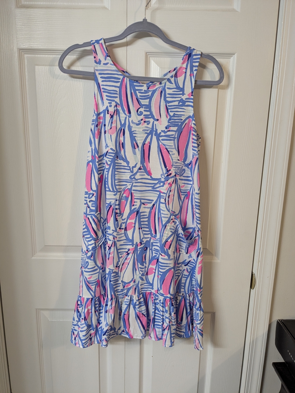 Lilly Pulitzer Kristin Swing Dress Small "Red Right Return"